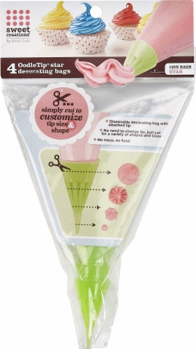 Sweet Creations by GoodCook® Star Oodle Tip Decorating Bag Perspective: front