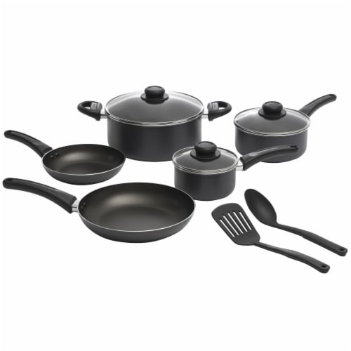 Greater Goods Party of Four Cook Kit - 10 Piece Nonstick Cookware Set for a  Complete Kitchen