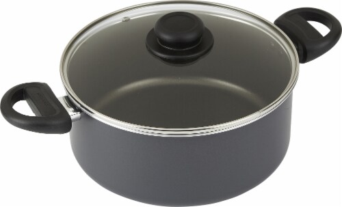 GoodCook Everyday Dutch Oven with Lid - Black Perspective: front