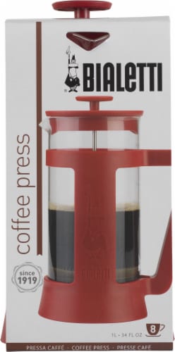 Bialetti French Coffee Press - Red Perspective: front
