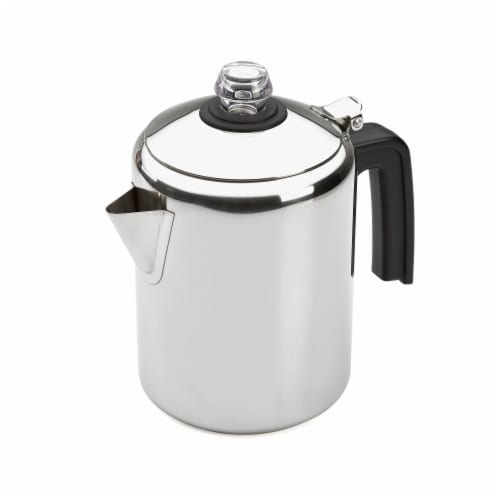 Bialetti Stainless Steel Percolator - Silver Perspective: front