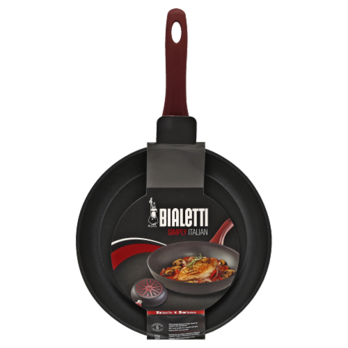 Bialetti Simply Italian Sauté Pan - Black Perspective: front