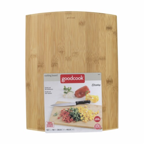 GoodCook® Wooden Cutting Board - Natural Perspective: front