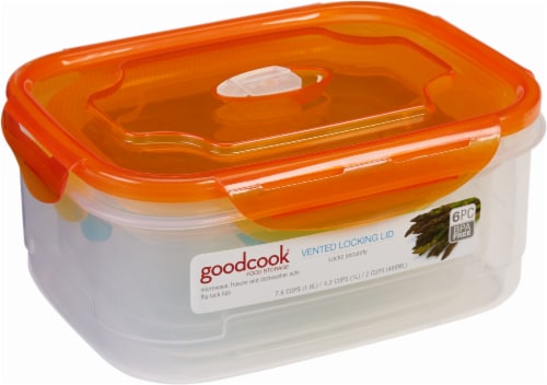 GoodCook® Side Latching Food Storage Set - Multi-Color Perspective: front