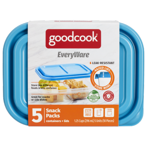 GoodCook® Everyware® Snack Pack Food Container Set Perspective: front