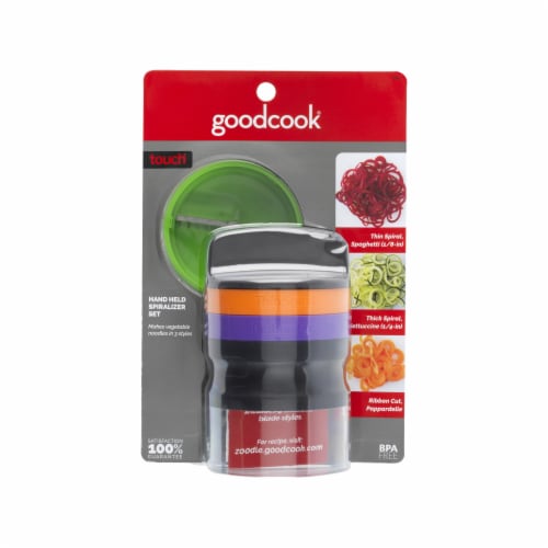 GoodCook® Handheld Spiralizer Set Perspective: front