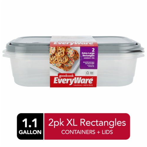 Rubbermaid TakeAlongs Containers Rectangular with Lids 1 Gallon