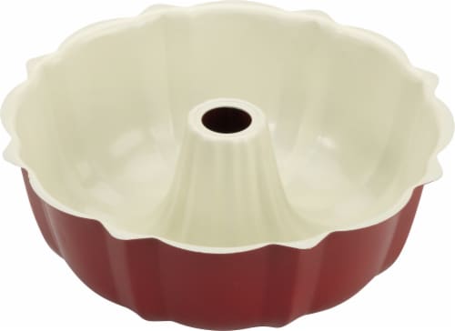 GoodCook® Nonstick Fluted Cake Pan - Red/Cream, 9.5 in - Kroger