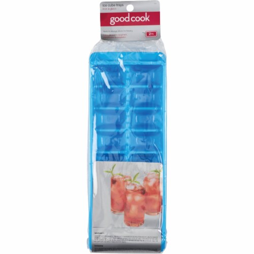 Flexible Ice Cube Tray with Lid for 2 oz cubes - GoodCook