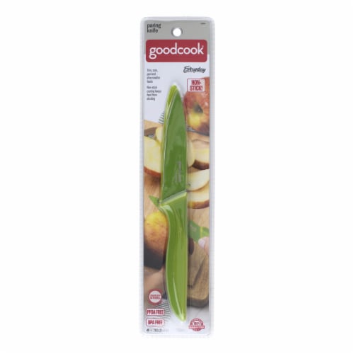 GoodCook® Paring Knife - Green Perspective: front