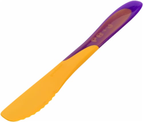 GoodCook® Peanut Butter and Jelly Spreader - Yellow/Purple - 1 Count Perspective: front