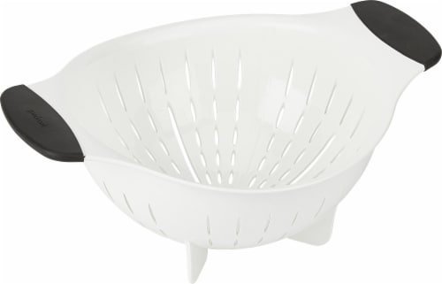 GoodCook® Touch® 3-Quart Colander - White/Black Perspective: front