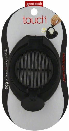 GoodCook® Touch Egg Slicer - Black Perspective: front