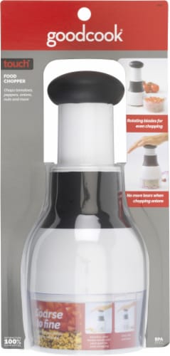 GoodCook® Touch Food Chopper - White/Black Perspective: front