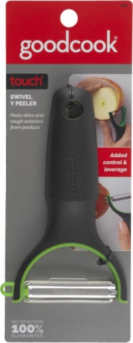 GoodCook® Touch Y-Shaped Julienne Peeler - Black / Red Perspective: front