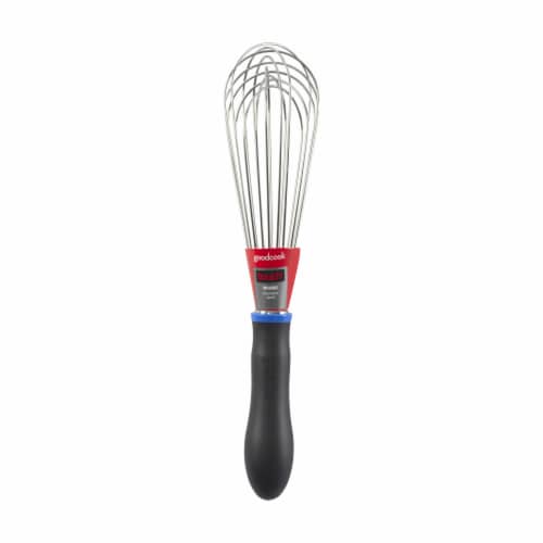 GoodCook® Touch Stainless Steel Whisk - Black Perspective: front
