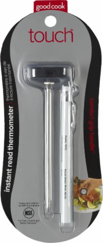 GoodCook® Touch Instant Read Thermometer with Case - Black/White Perspective: front