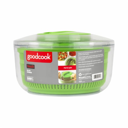 Good Cook Touch Green/Clear Plastic Salad Spinner 