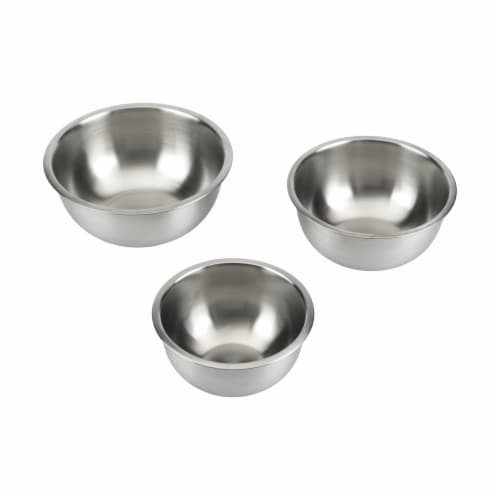 GoodCook® Touch Stainless Steel Bowl Set - Silver Perspective: front