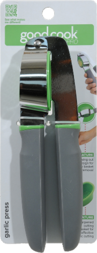 GoodCook® Pro Garlic Press - Gray Perspective: front