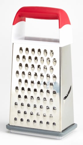 GoodCook Silver/Red Pro Boxed Grater Perspective: front