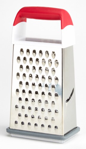 GoodCook Silver/Red Pro Boxed Grater Perspective: front