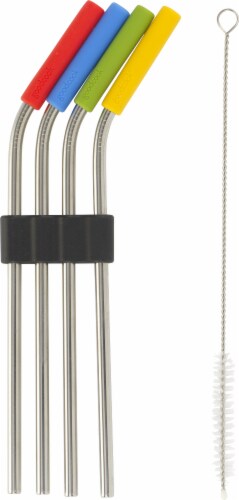 Corrigan Straw 6 Pcs, Stainless Steel