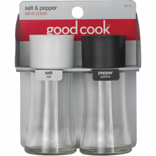 GoodCook™ Salt and Pepper Shakers – Black/White