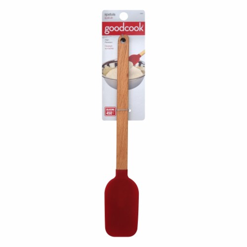 GoodCook Wood Handle Silicone Spatula Perspective: front