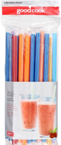 GoodCook® Milkshake Straws - 25 pk Perspective: front