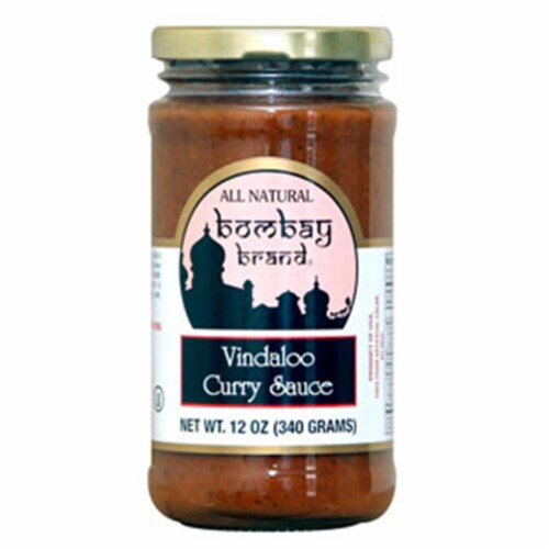 Bombay Brand 312 Vindaloo Curry Sauce- Case of 6 - 12oz. Jars Perspective: front
