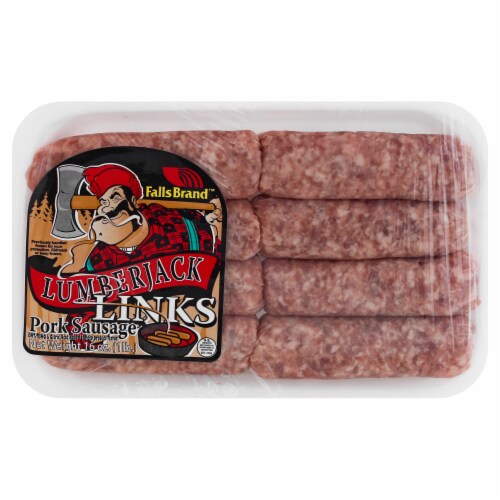 Falls Brand Lumberjack Links Pork Sausage Perspective: front