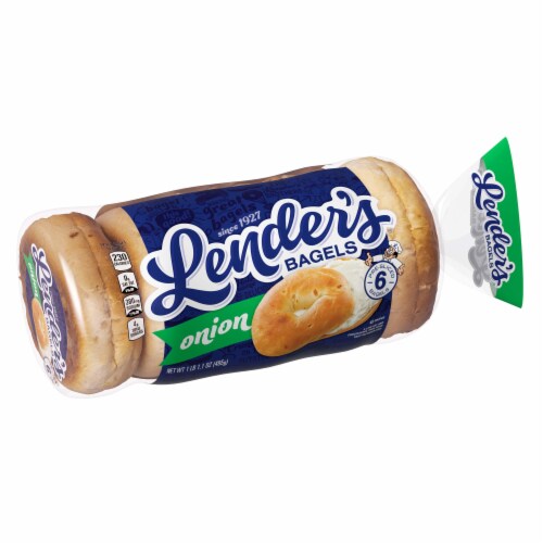 Lender s Onion Bagels 6 Ct 17 1 Oz Pick n Save