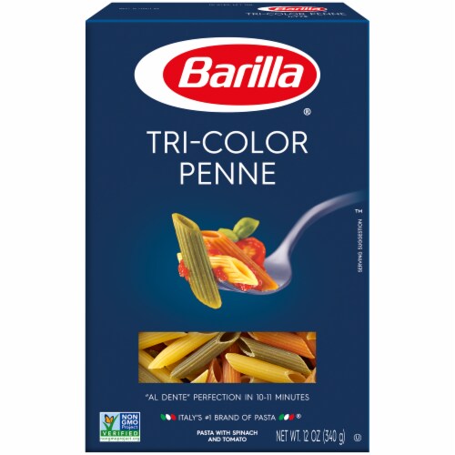 Barilla Tri-Color Penne Pasta Perspective: front