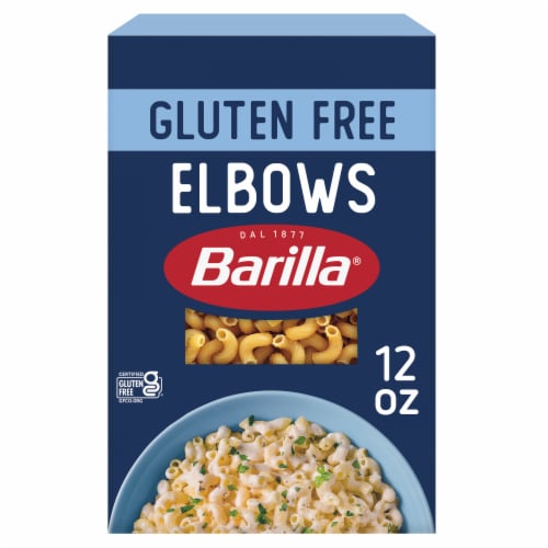 Barilla Gluten Free Elbows Macaroni Non-GMO Project Certified Pasta Perspective: front
