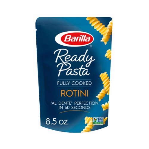 Barilla Ready Pasta Fully Cooked Non-GMO Certified Rotini Pouch Perspective: front