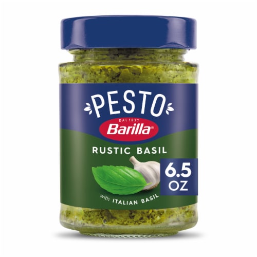 Barilla Rustic Basil Pesto Non-GMO Ingredient Based Pasta Sauce ...