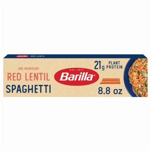 Barilla Red Lentil Spaghetti Naturally Gluten Free & Non-GMO Pasta Perspective: front