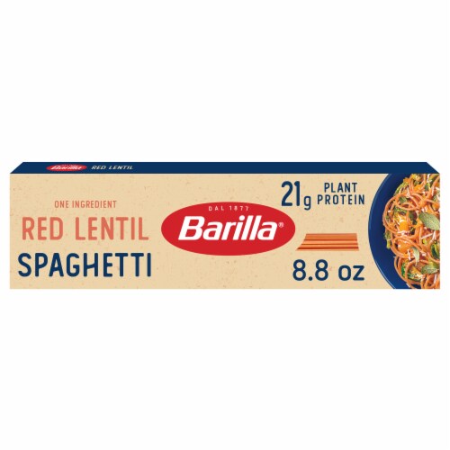 Barilla Red Lentil Spaghetti Naturally Gluten Free & Non-GMO Pasta Perspective: front