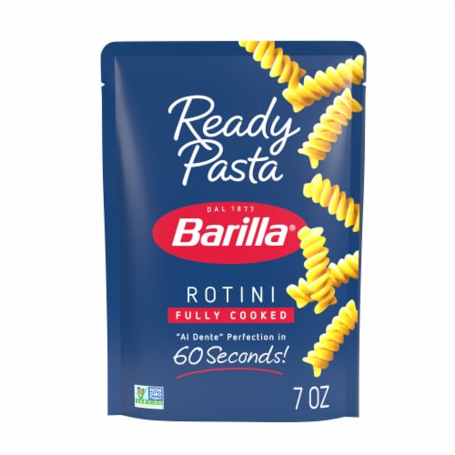 Barilla Ready Pasta Rotini Fully Cooked Non-GMO Microwave Pasta Perspective: front