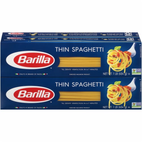 Barilla® Thin Spaghetti Multipack Perspective: front