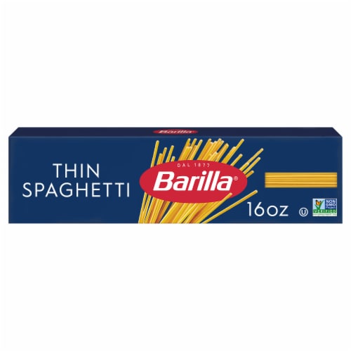 Barilla Blue Box Thin Spaghetti Non-GMO Certified & Kosher Pasta