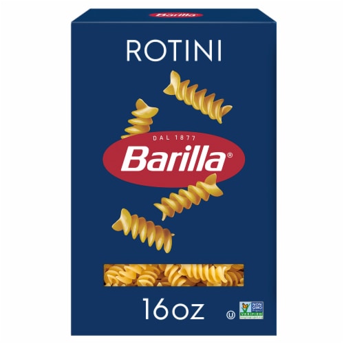 Barilla Blue Box Rotini Non-GMO Project Certified & Kosher Pasta Perspective: front