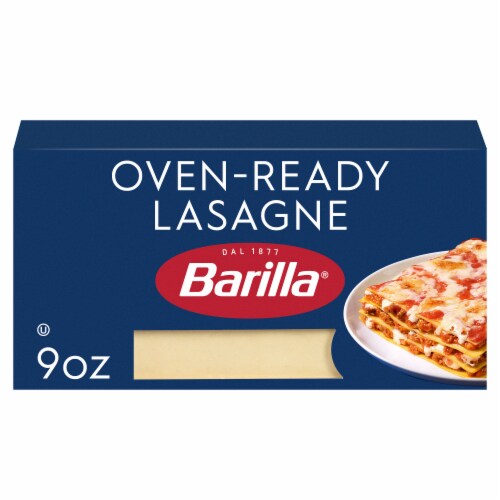 Barilla Oven-Ready Lasagne Kosher Certified Pasta Made with Durum Wheat Semolina Perspective: front