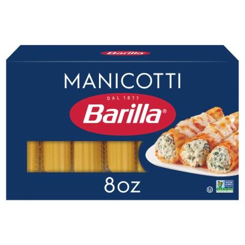 Barilla Blue Box Manicotti Non-GMO Certified and Kosher Pasta