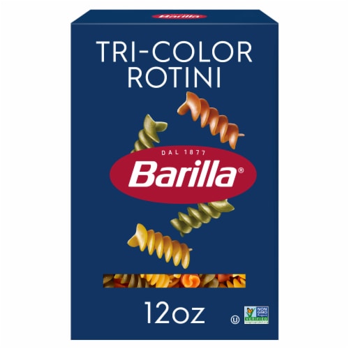 Barilla Blue Box Tri-Color Rotini Non-GMO Certified & Kosher Pasta, 12 oz -  Ralphs