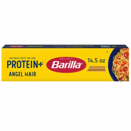 Barilla Protein+ Plus Angel Hair Non-GMO & Plant-Based Pasta