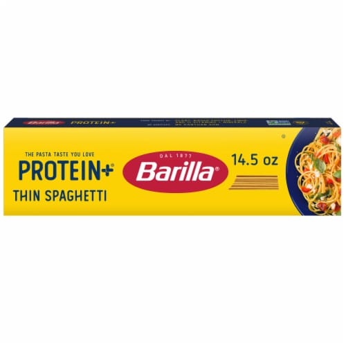 Barilla Protein+ Plus Thin Spaghetti Non-GMO & Plant-Based Pasta