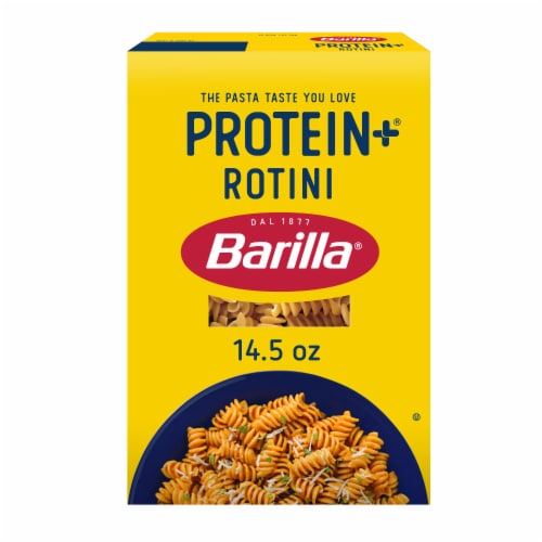 Barilla Protein+ (Plus) Rotini Non-GMO Project Verified Kosher Certified Plant Based Protein Pasta