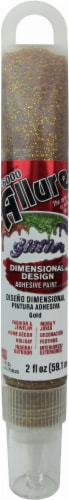 Eclectic Allure Glitter Dimensional Design Adhesive Paint - Gold Perspective: front